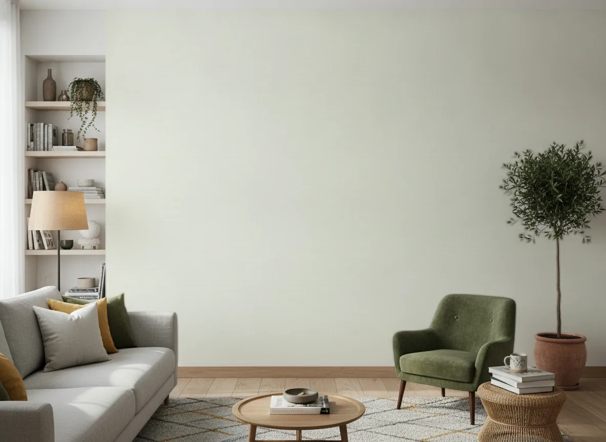 Sora — Salon z zielonym fotelem