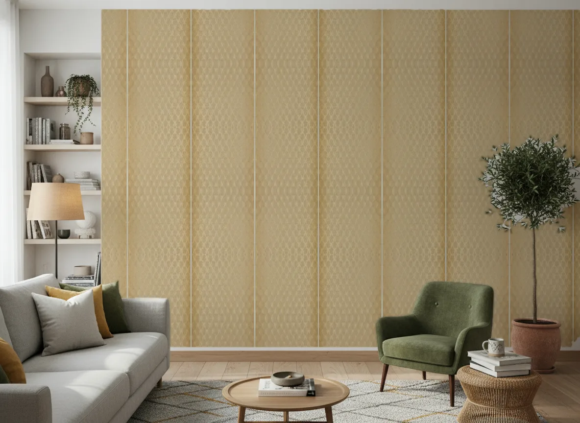 Tourmaline Textures Metalliques — Salon z zielonym fotelem