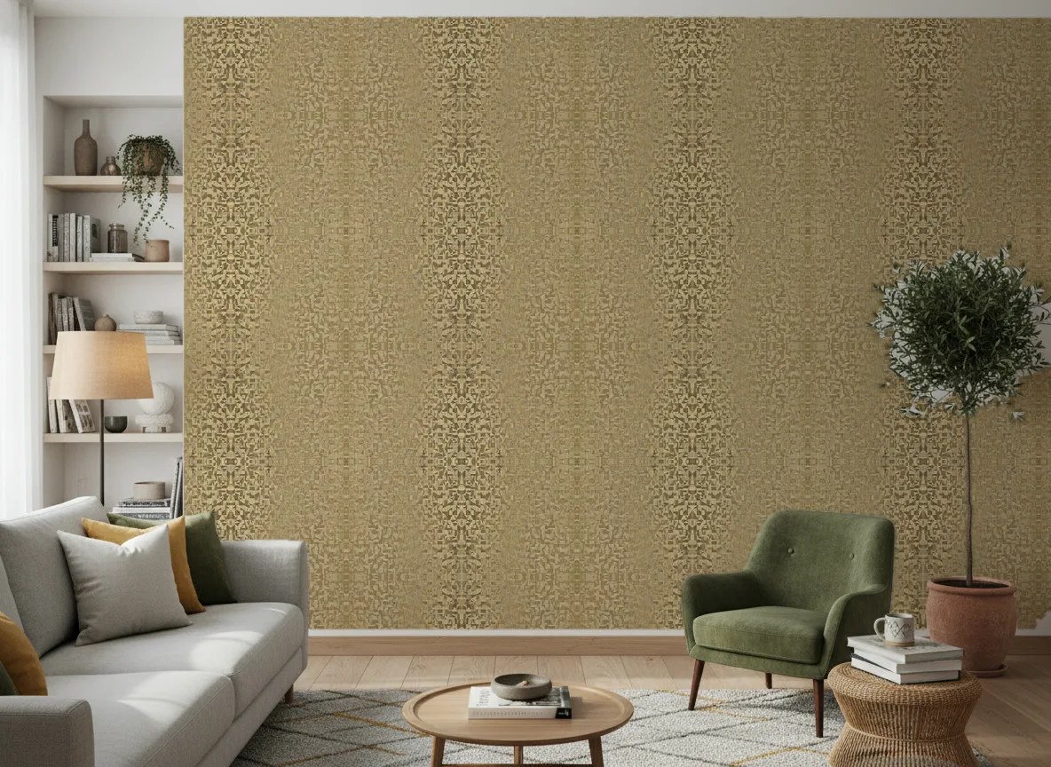 Veladero Textures Metalliques — Salon z zielonym fotelem