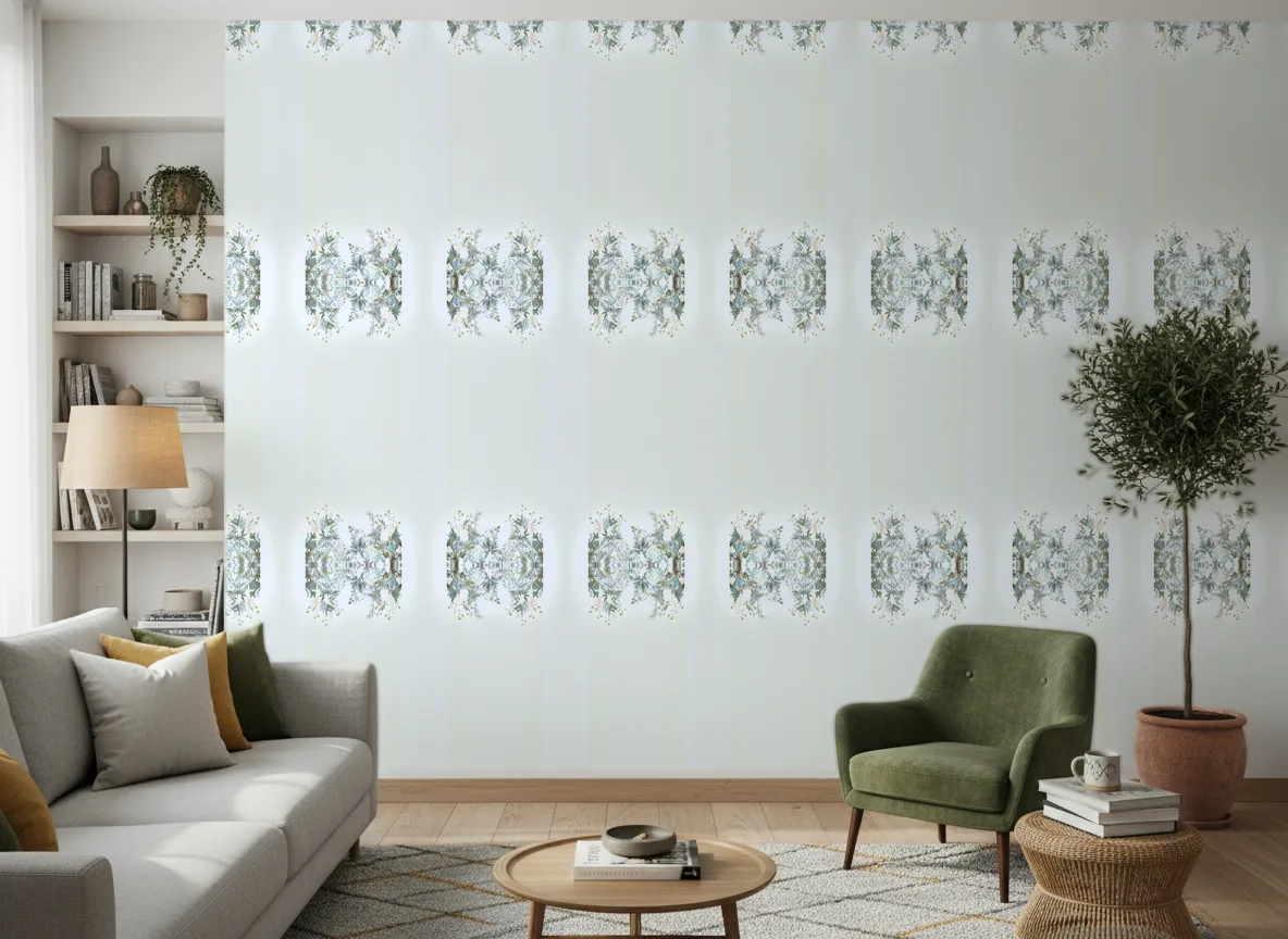 Wisteria — Salon z zielonym fotelem