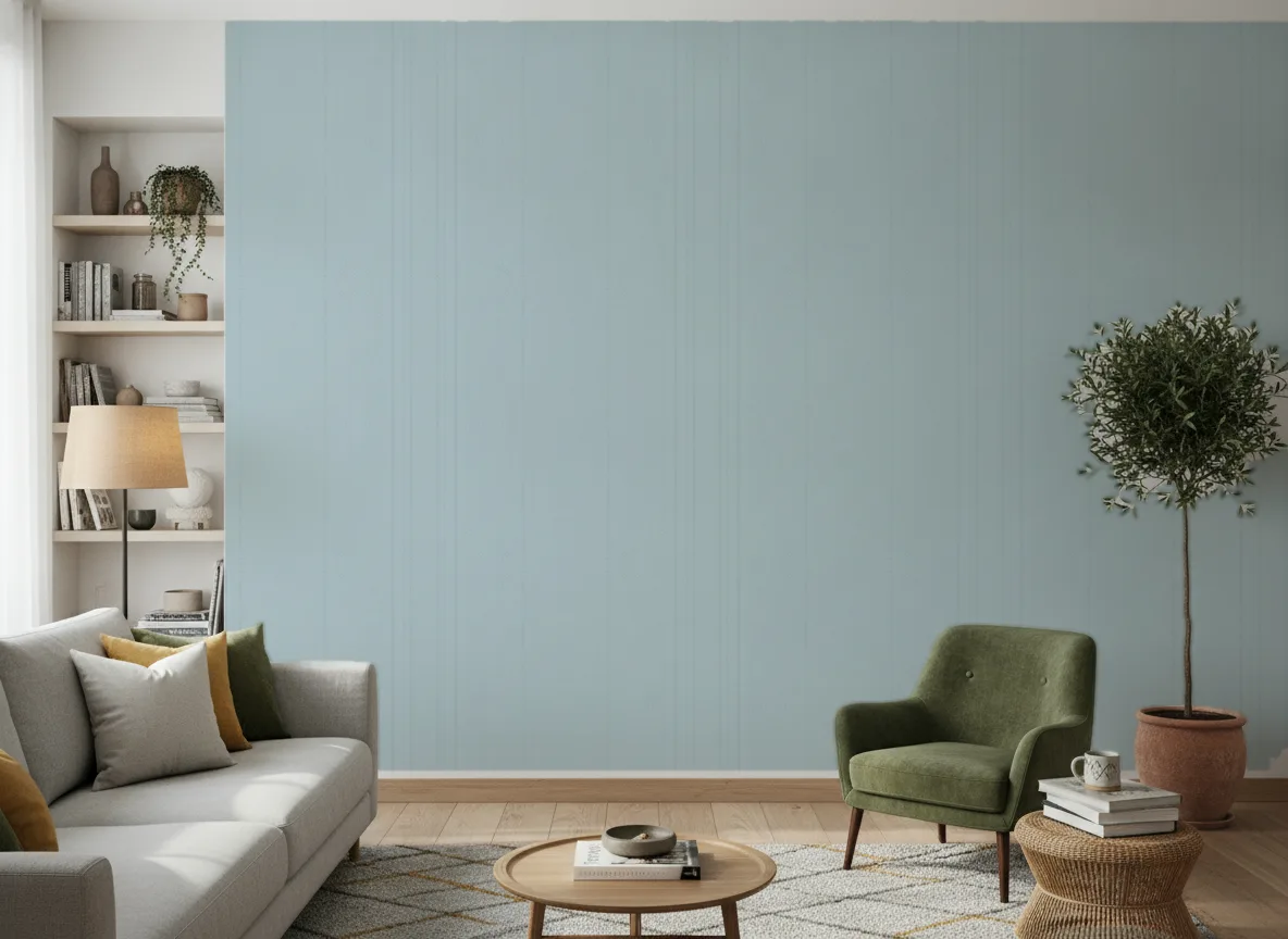 Polyform Eos Vertigo — Salon z zielonym fotelem