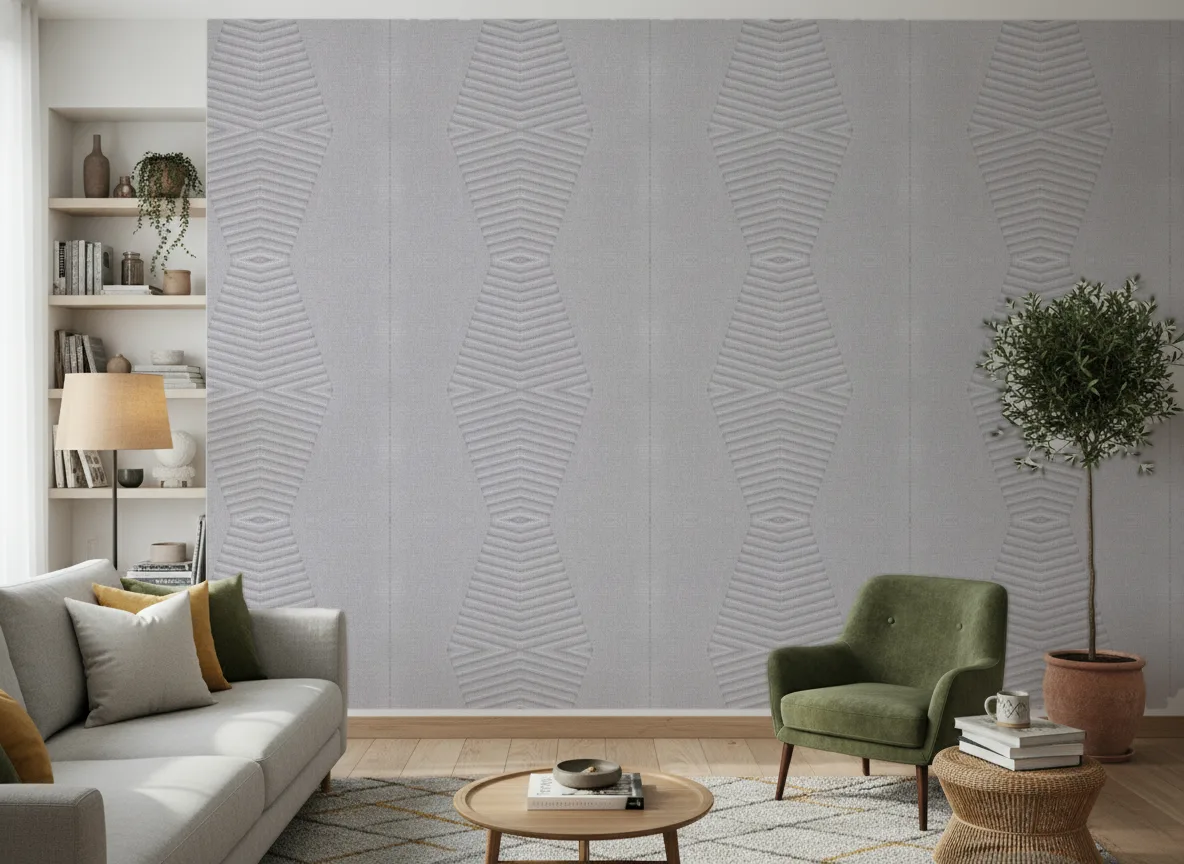 Polyform Vinacoustic Arcad — Salon z zielonym fotelem