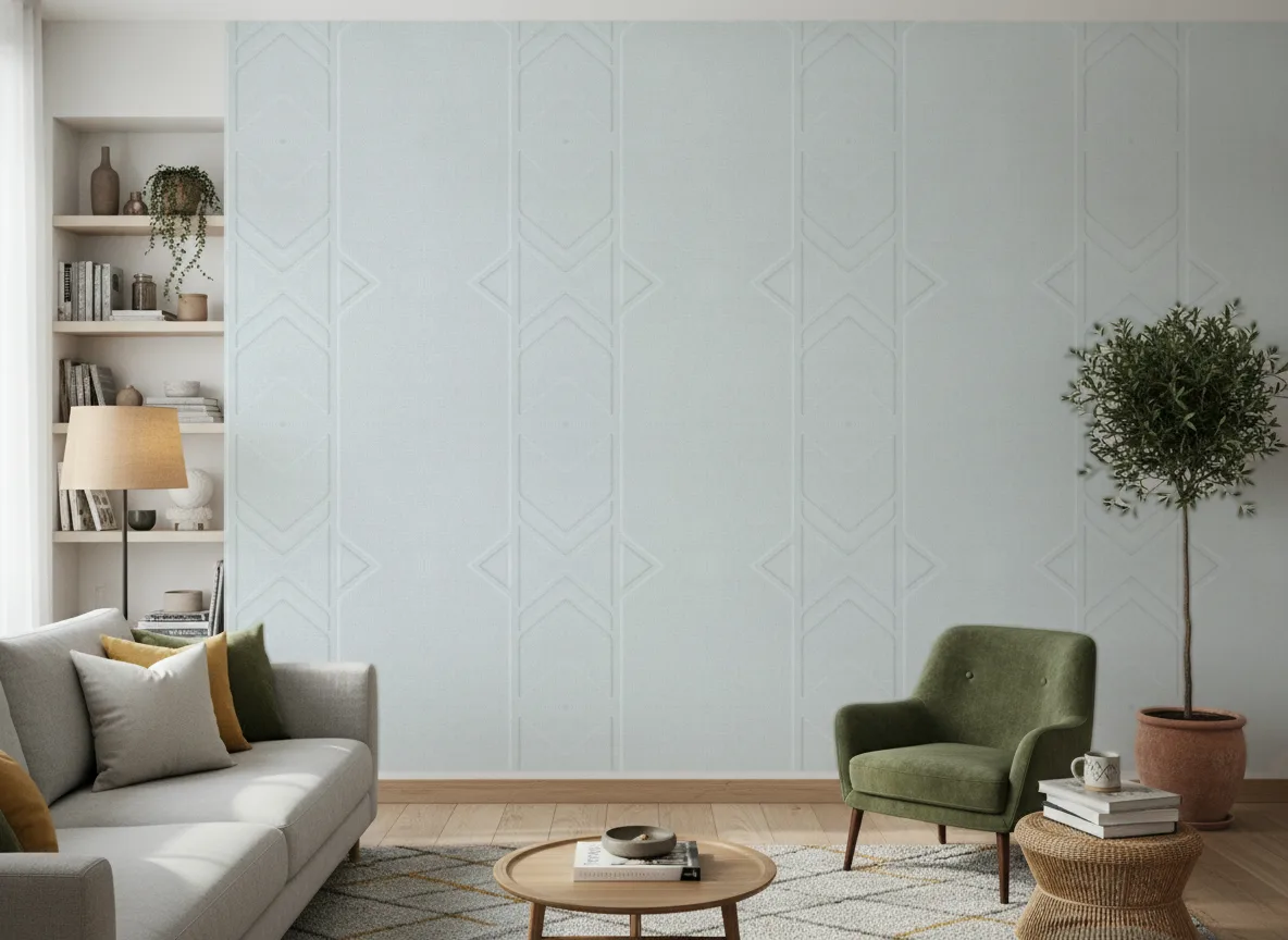 Polyform Vinacoustic Gallery — Salon z zielonym fotelem