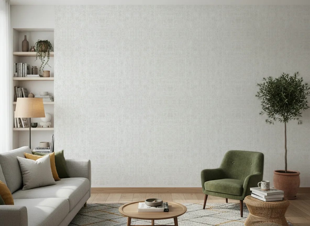 Polyform Vinacoustic Roma — Salon z zielonym fotelem