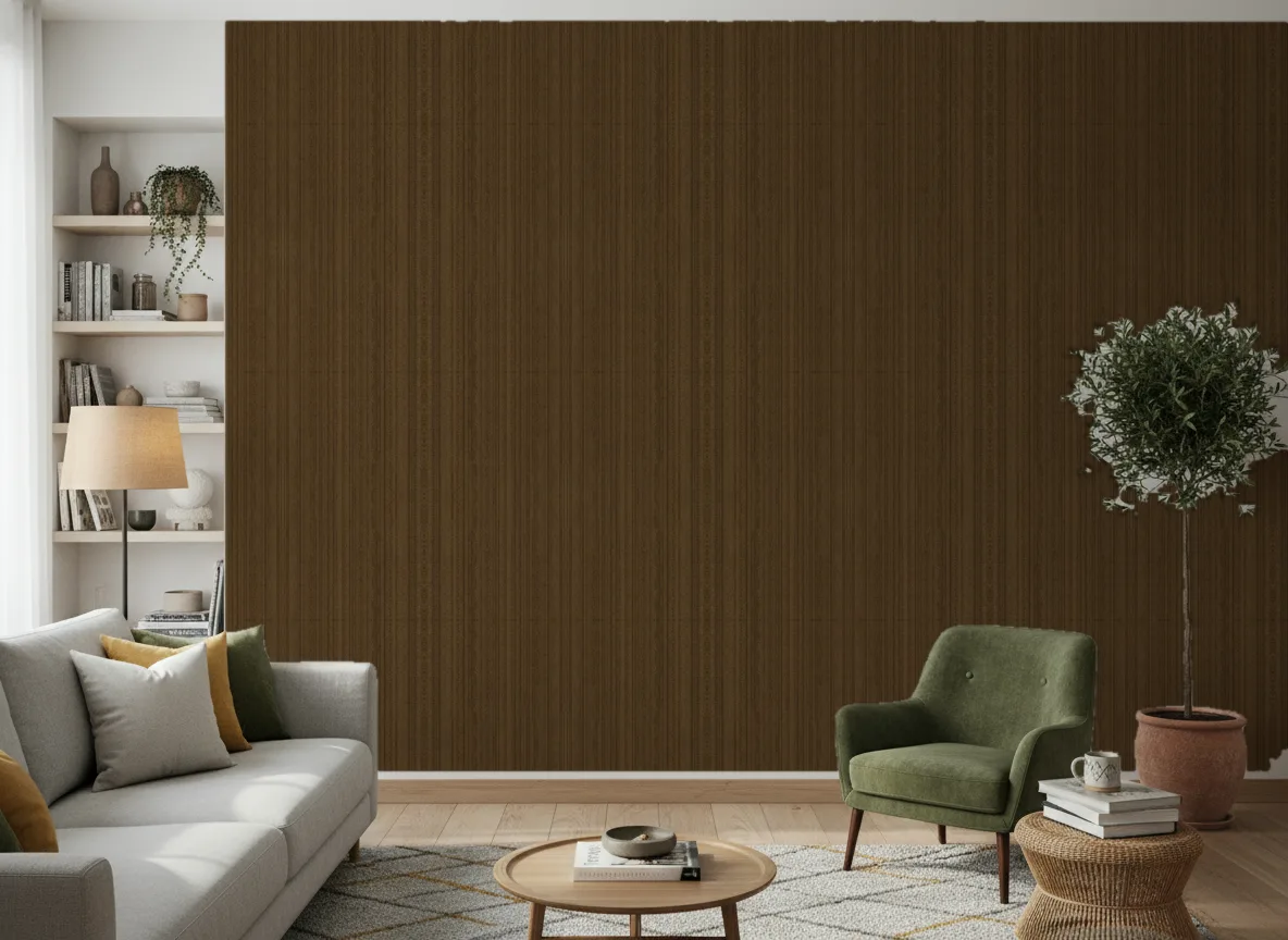 Tapeta obiektowa Cora W18 — Salon z zielonym fotelem