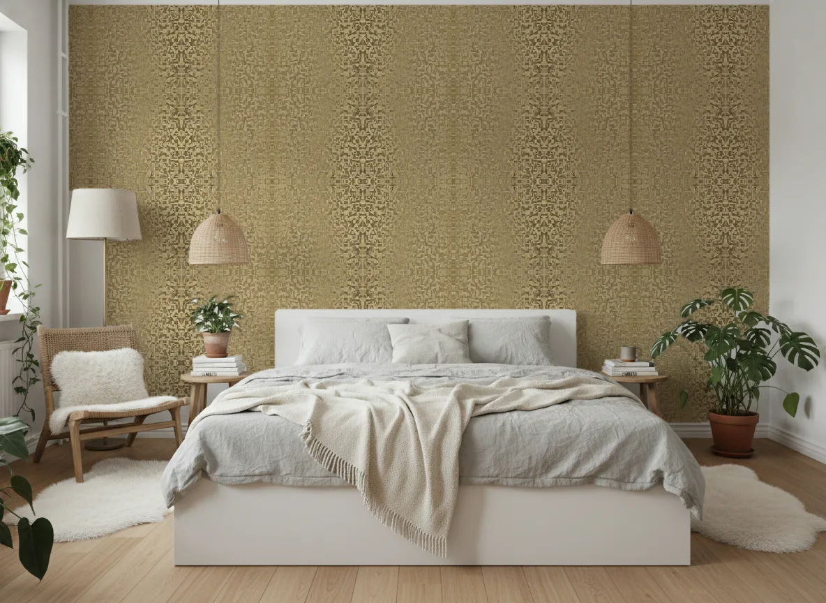 Veladero Textures Metalliques — Sypialnia skandynawska