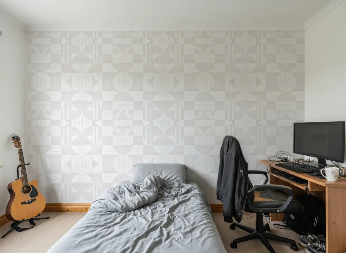 Annees 30 Faubourg des Lumieres — Pokój nastolatka — ściana za łóżkiem