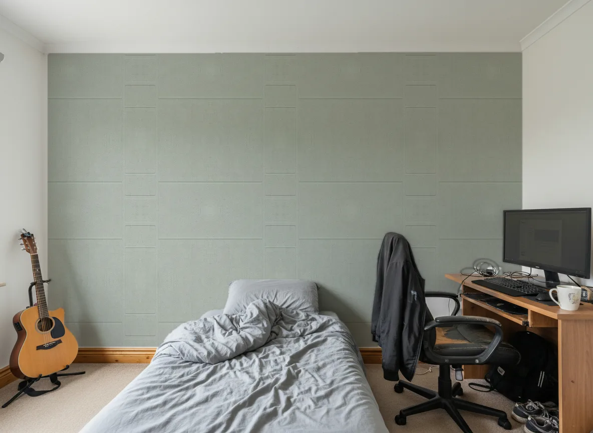Polyform Vinacoustic Kent — Pokój nastolatka — ściana za łóżkiem