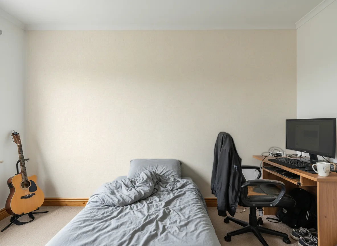 Vinacoustic Linen 3 — Pokój nastolatka — ściana za łóżkiem