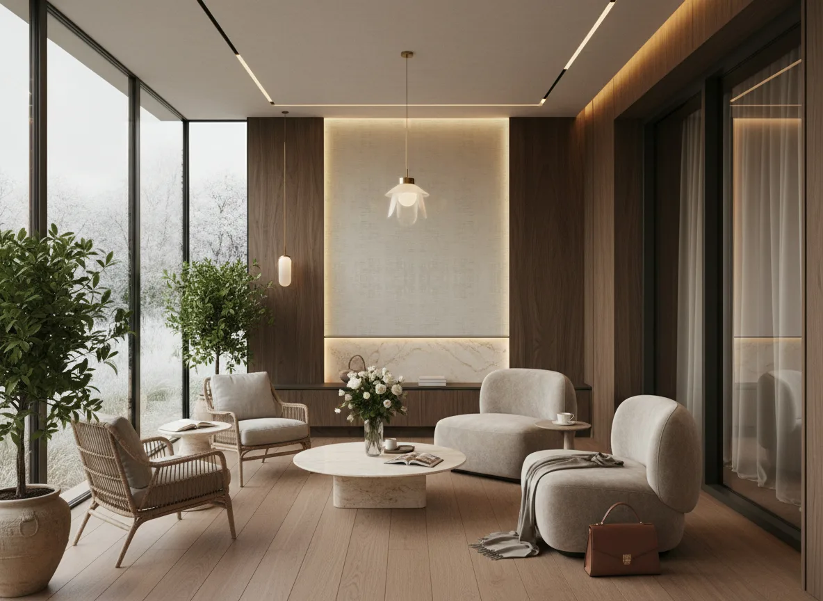 Johara — Ogród zimowy — pole w orzechowej zabudowie