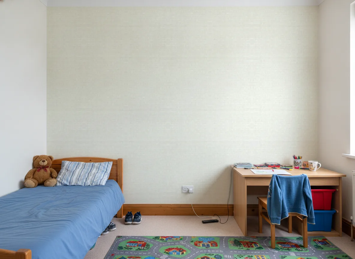 Faenza Texture Cerame — Pokój dziecka — ściana za łóżkiem i biurkiem