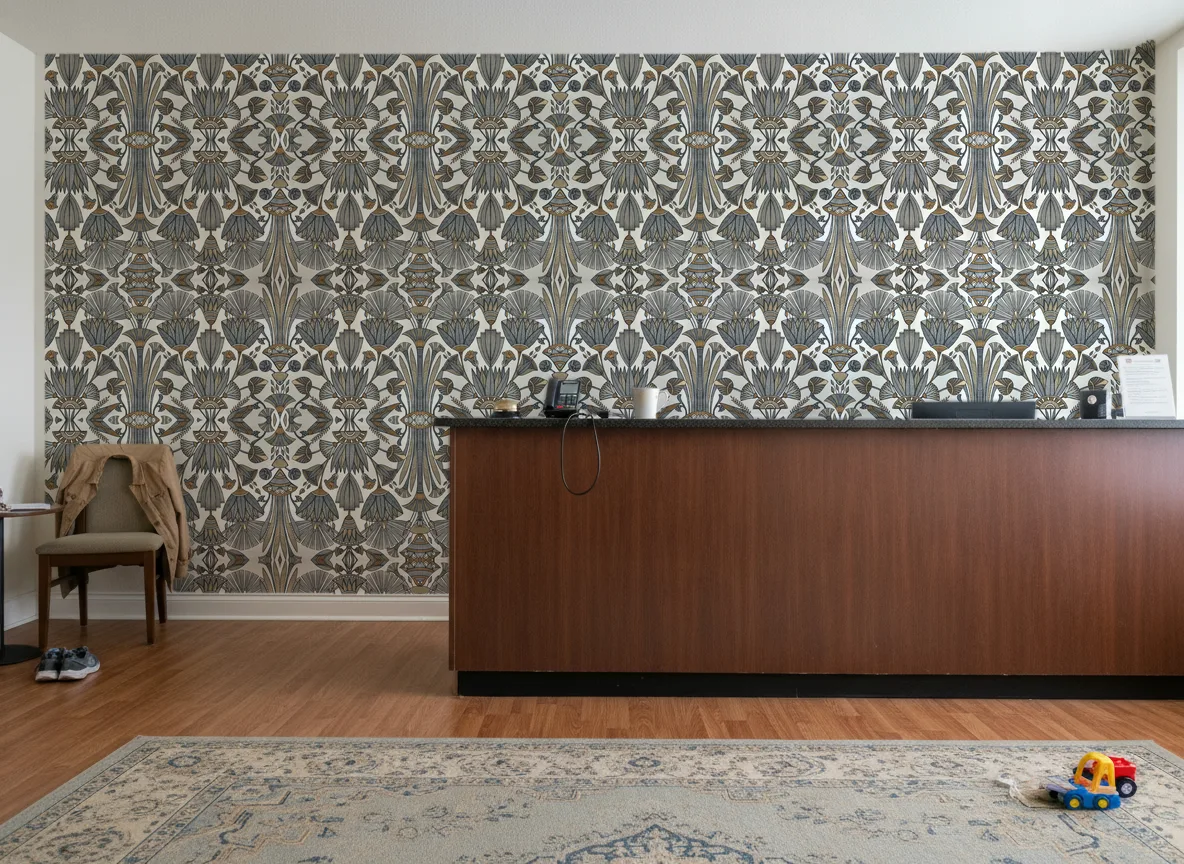 Denderah — Recepcja hotelowa