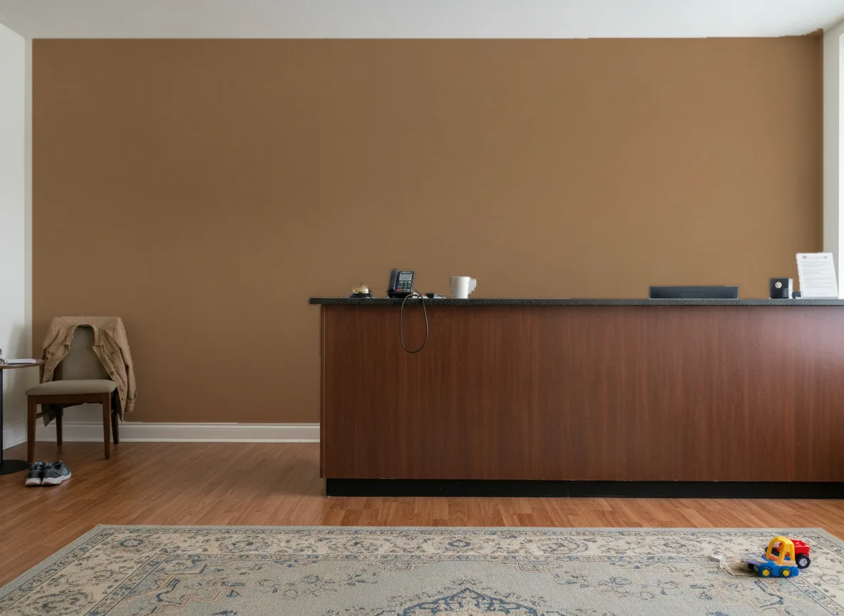 Minimalistyczna metaliczna — Recepcja hotelowa