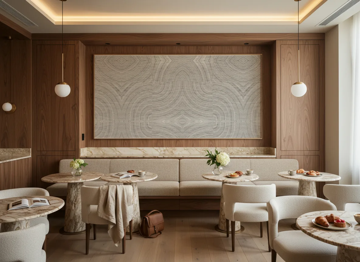 Alentours — Restauracja hotelowa — pole nad ławą