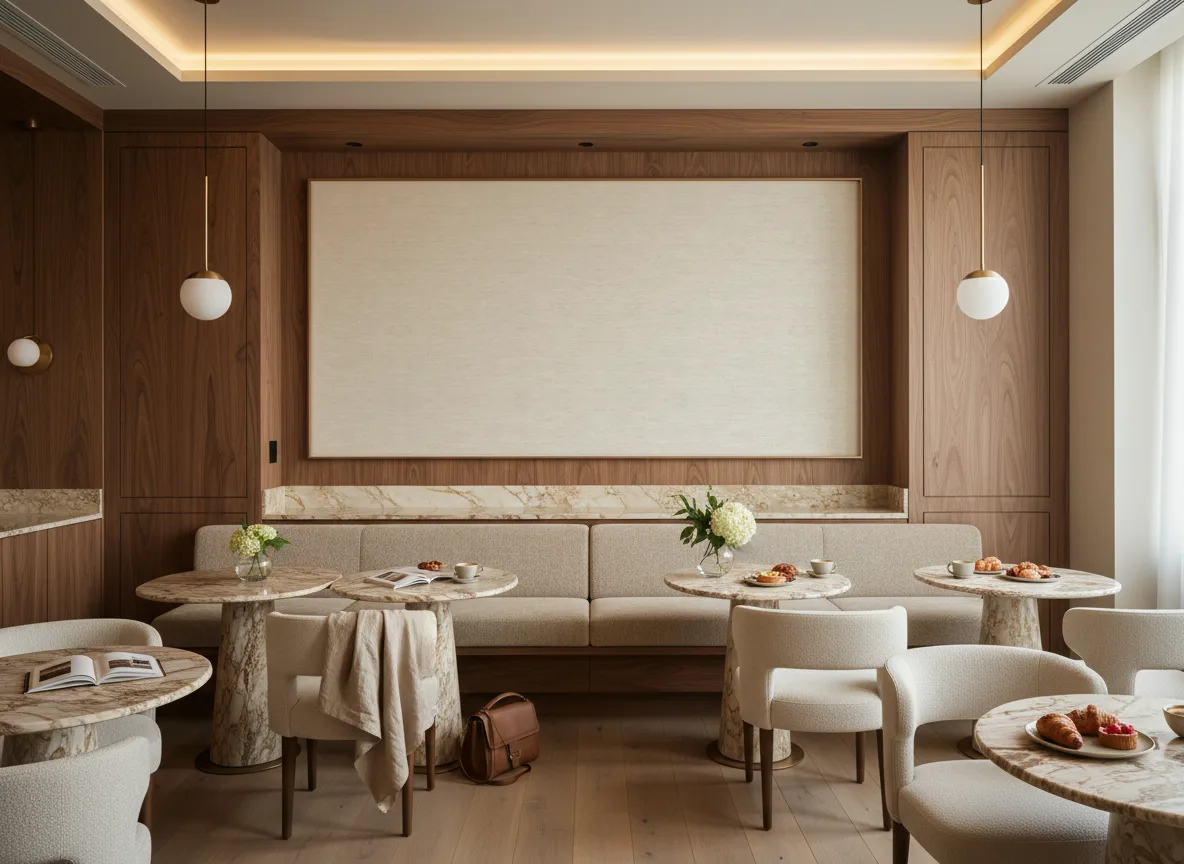 Atmosphere — Restauracja hotelowa — pole nad ławą