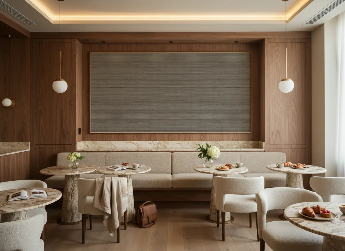 Bambou — Restauracja hotelowa — pole nad ławą