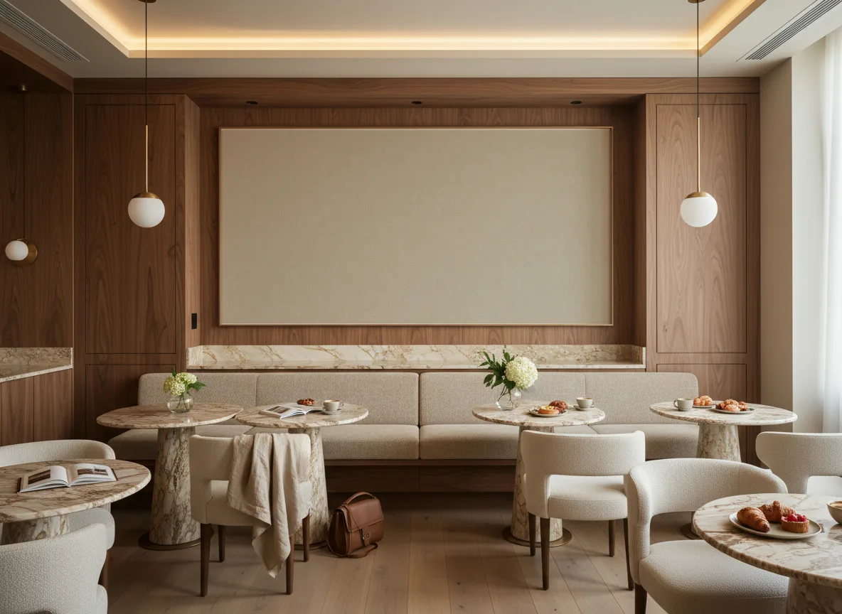 Berenice Magnitude – Textures — Restauracja hotelowa — pole nad ławą
