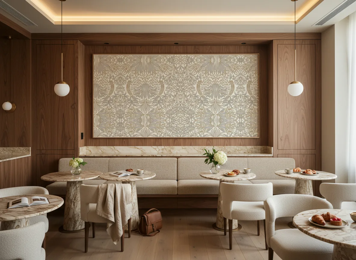Chardon — Restauracja hotelowa — pole nad ławą