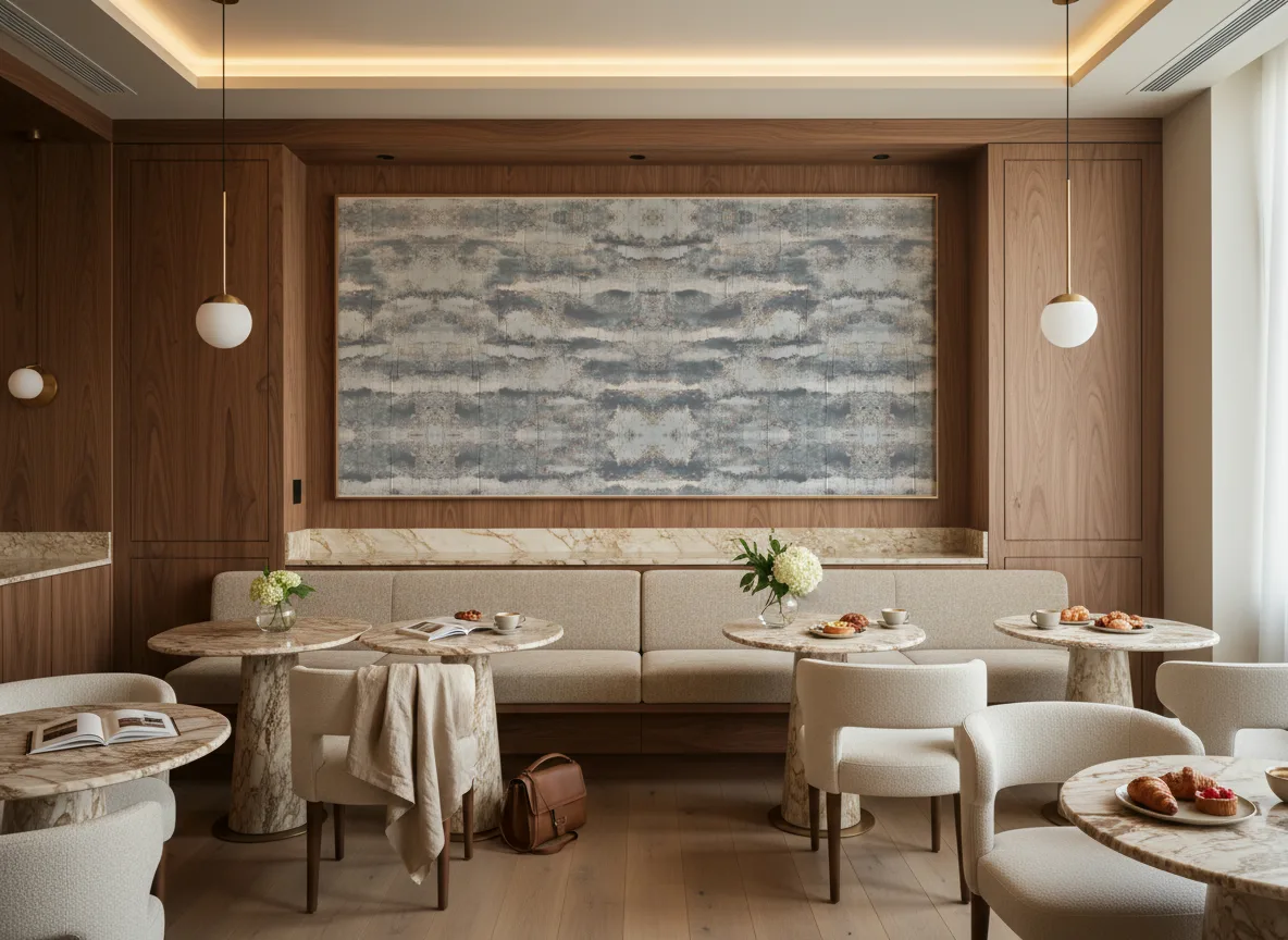 Ephemere Linessence — Restauracja hotelowa — pole nad ławą