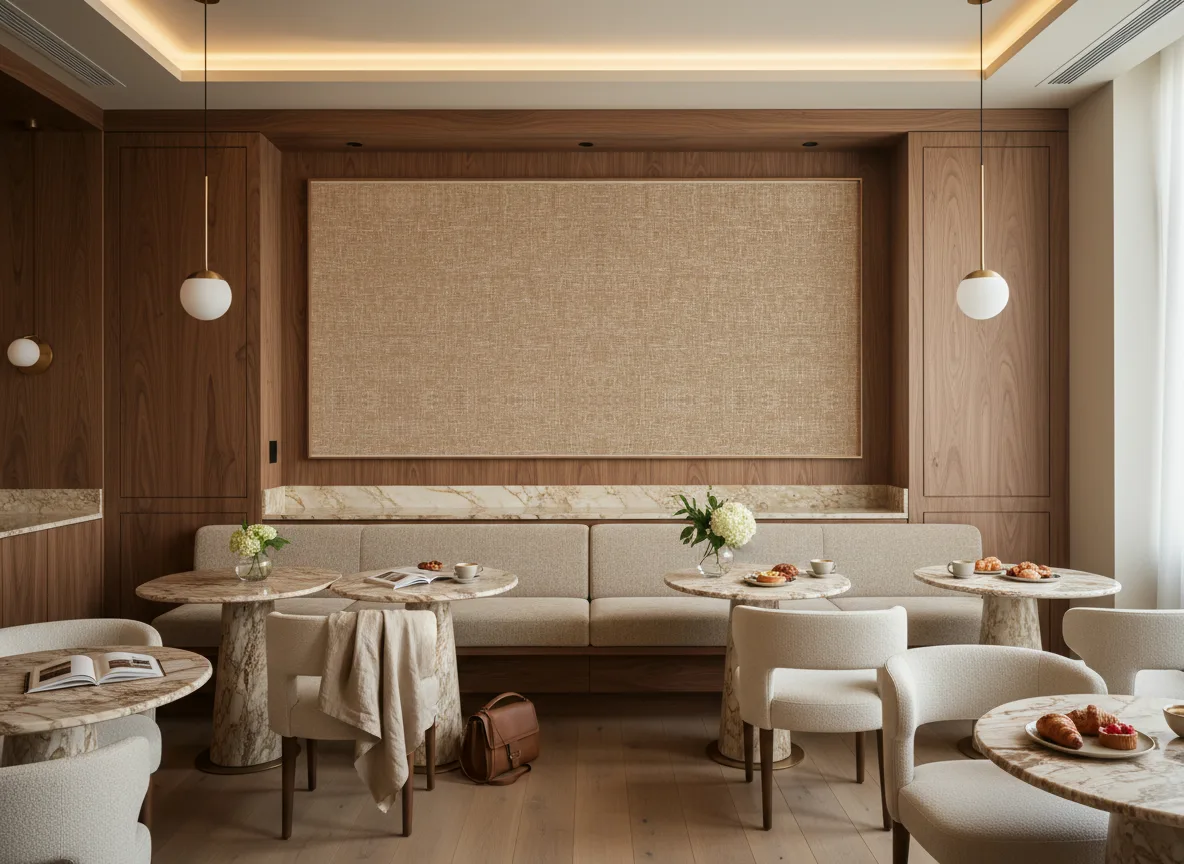 Lincotea — Restauracja hotelowa — pole nad ławą