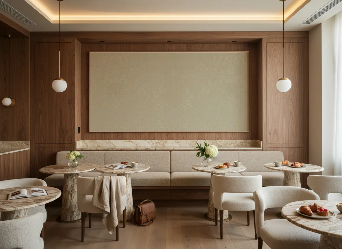 Lore Nature Precieuse – Textures — Restauracja hotelowa — pole nad ławą