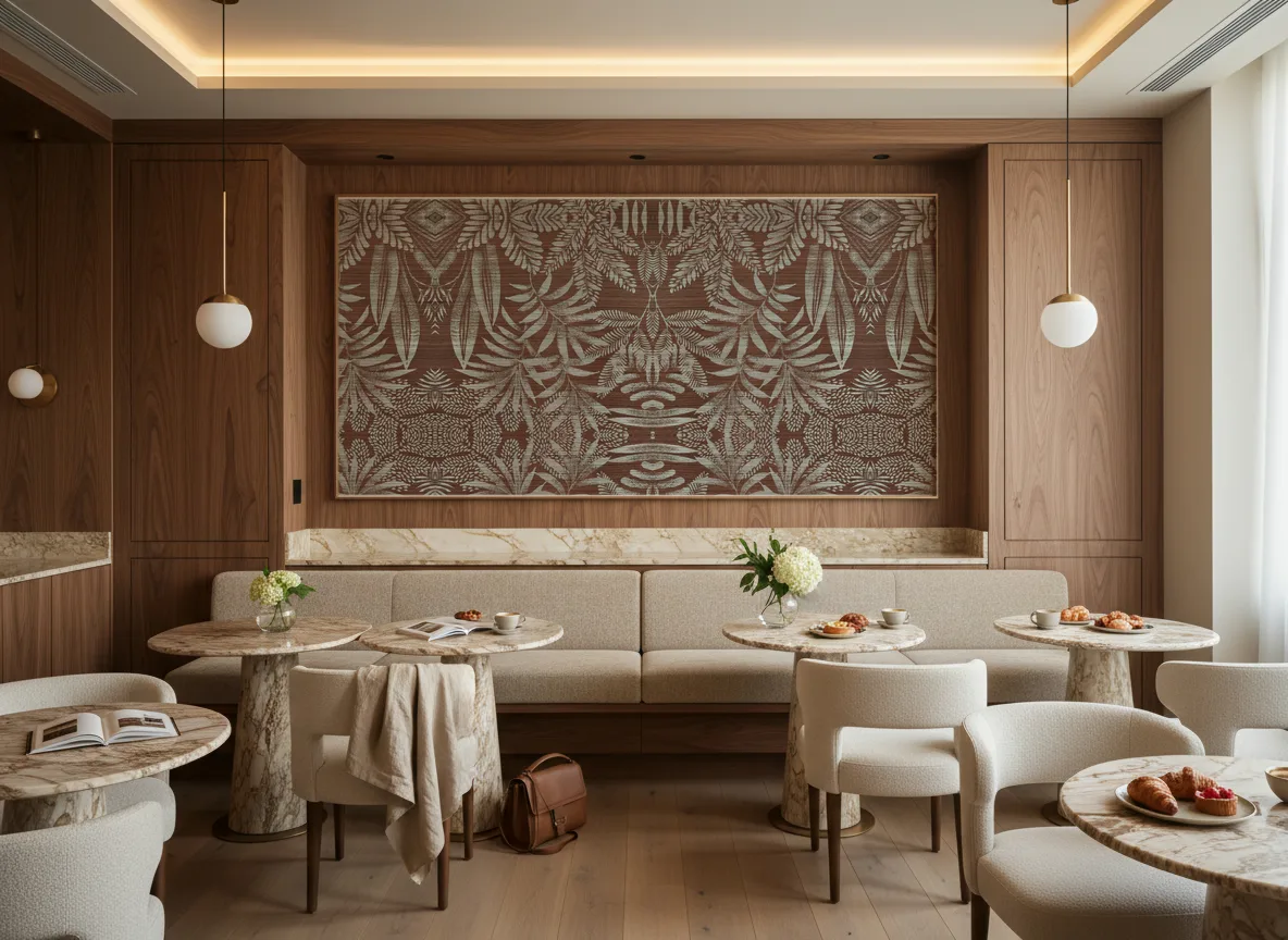 Mandrare — Restauracja hotelowa — pole nad ławą