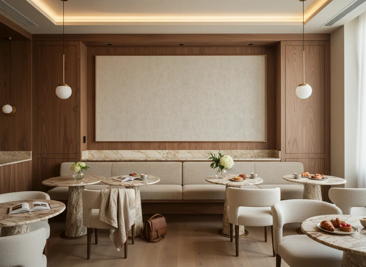 Mirage — Restauracja hotelowa — pole nad ławą