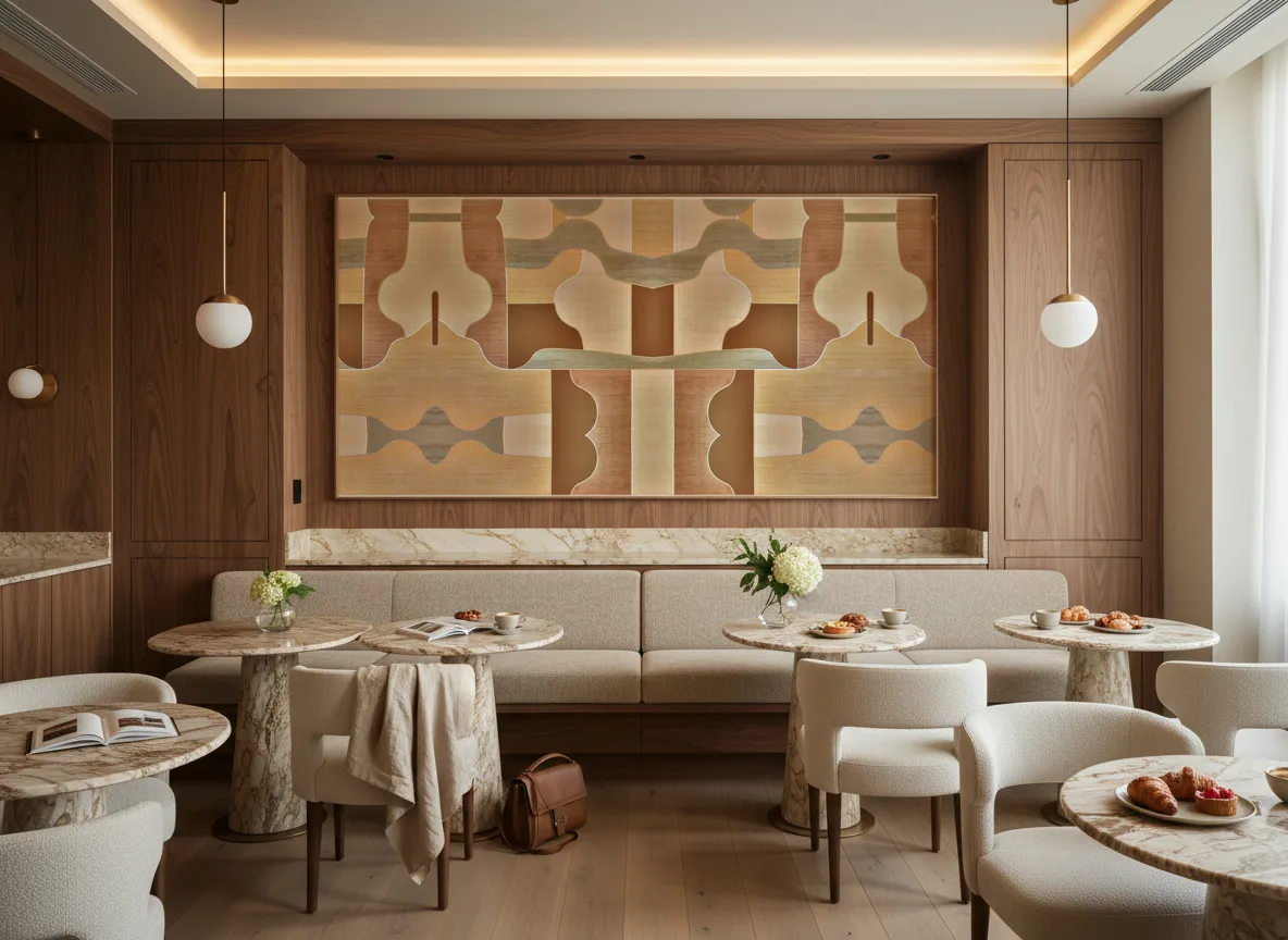 Modernismo — Restauracja hotelowa — pole nad ławą