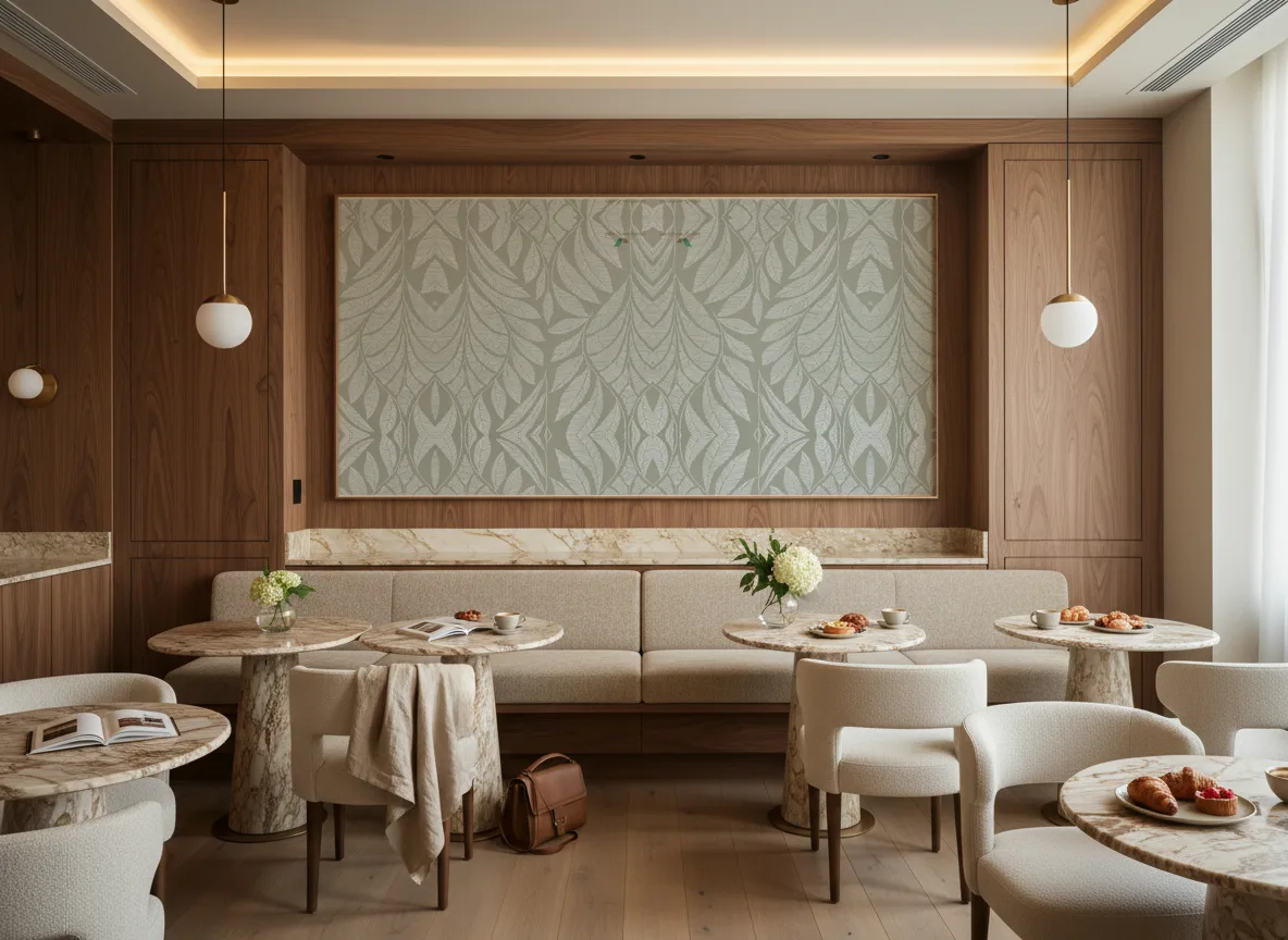 Printemps Viennois — Restauracja hotelowa — pole nad ławą