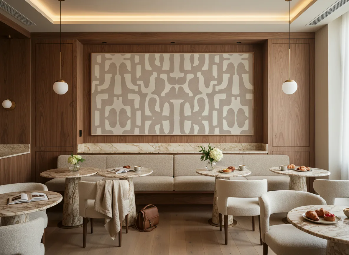 Seran — Restauracja hotelowa — pole nad ławą
