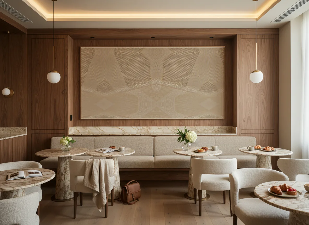 Strie — Restauracja hotelowa — pole nad ławą