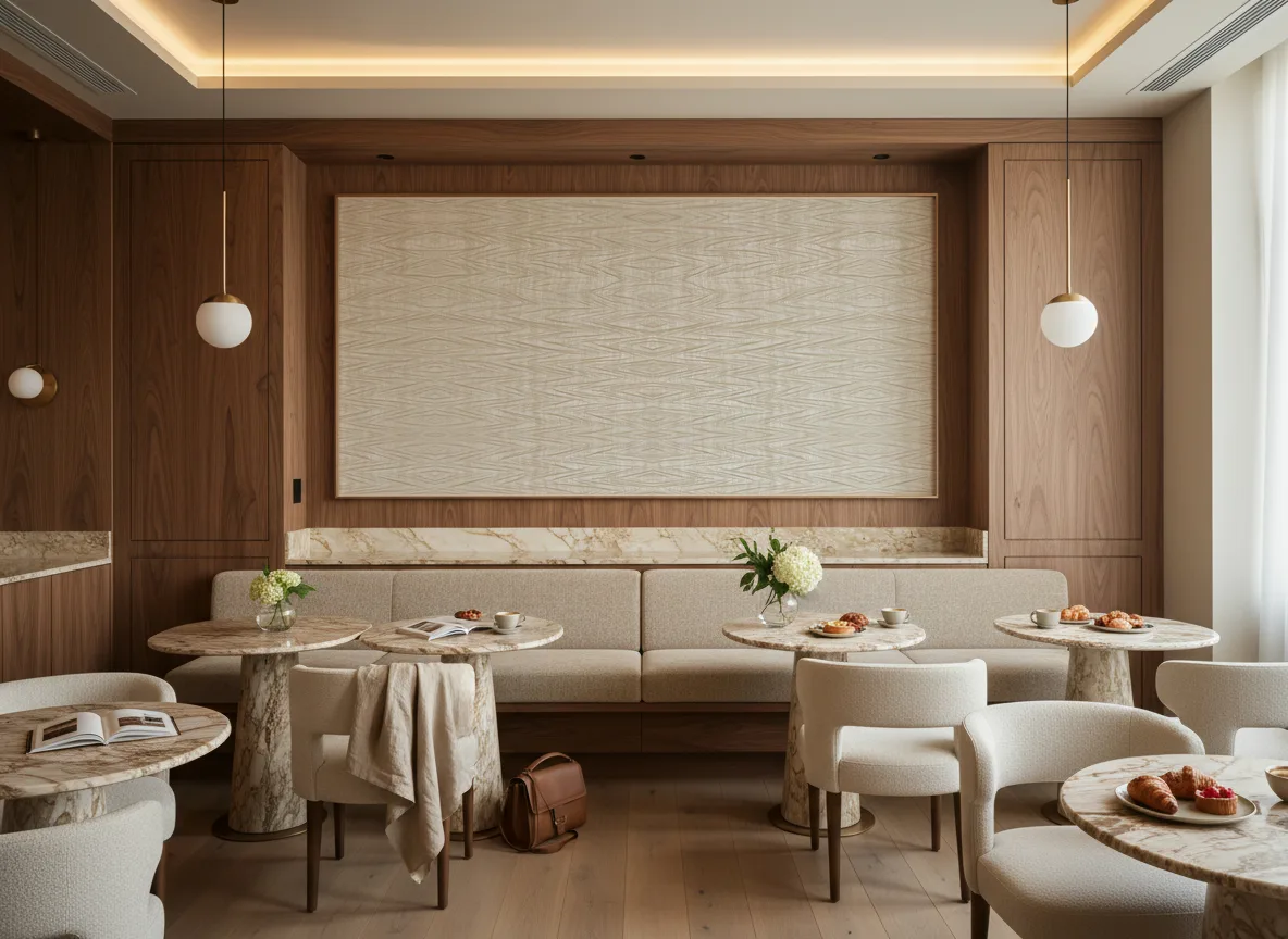 Theia — Restauracja hotelowa — pole nad ławą