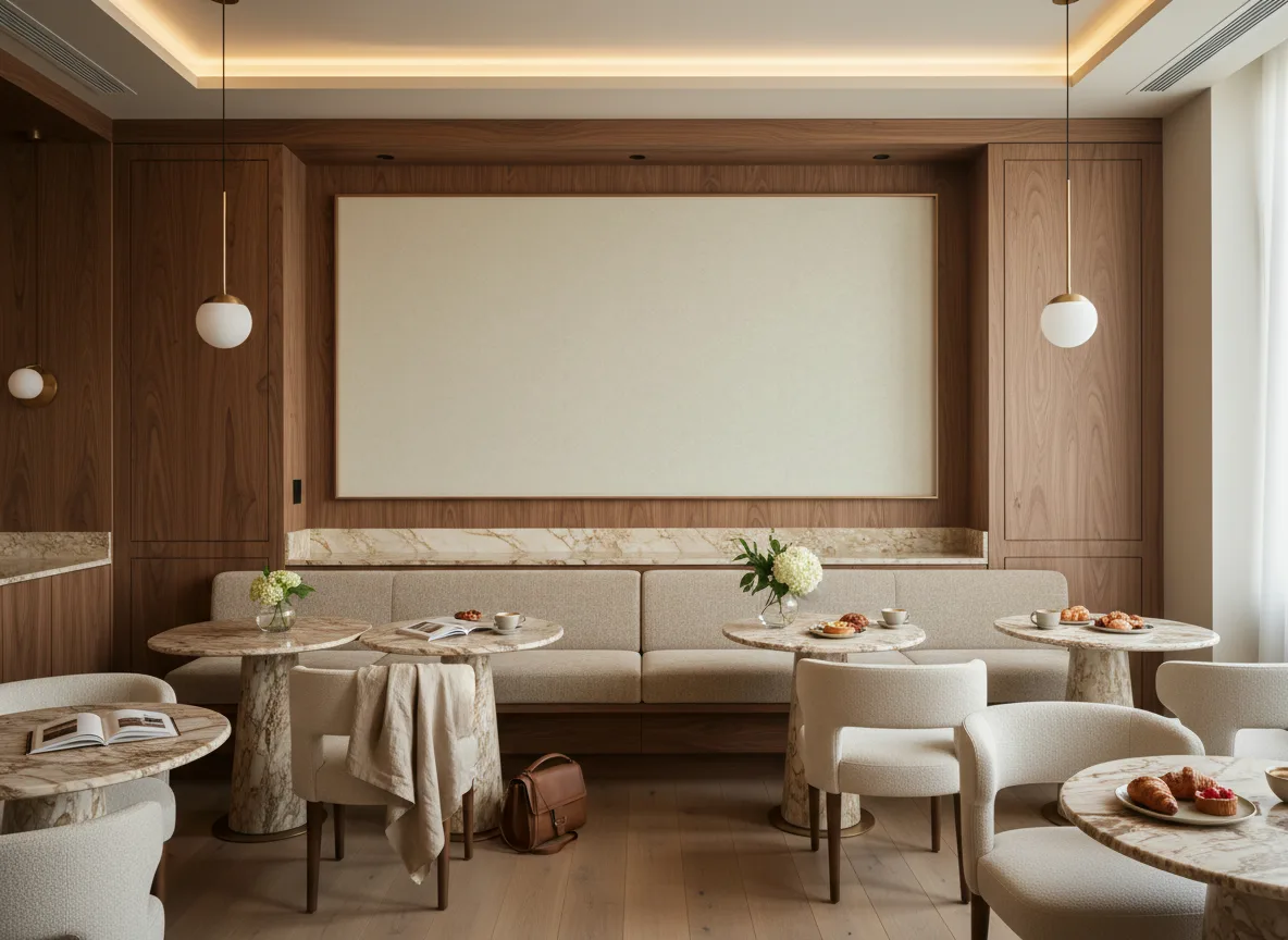 Concept Shimmer — Restauracja hotelowa — pole nad ławą