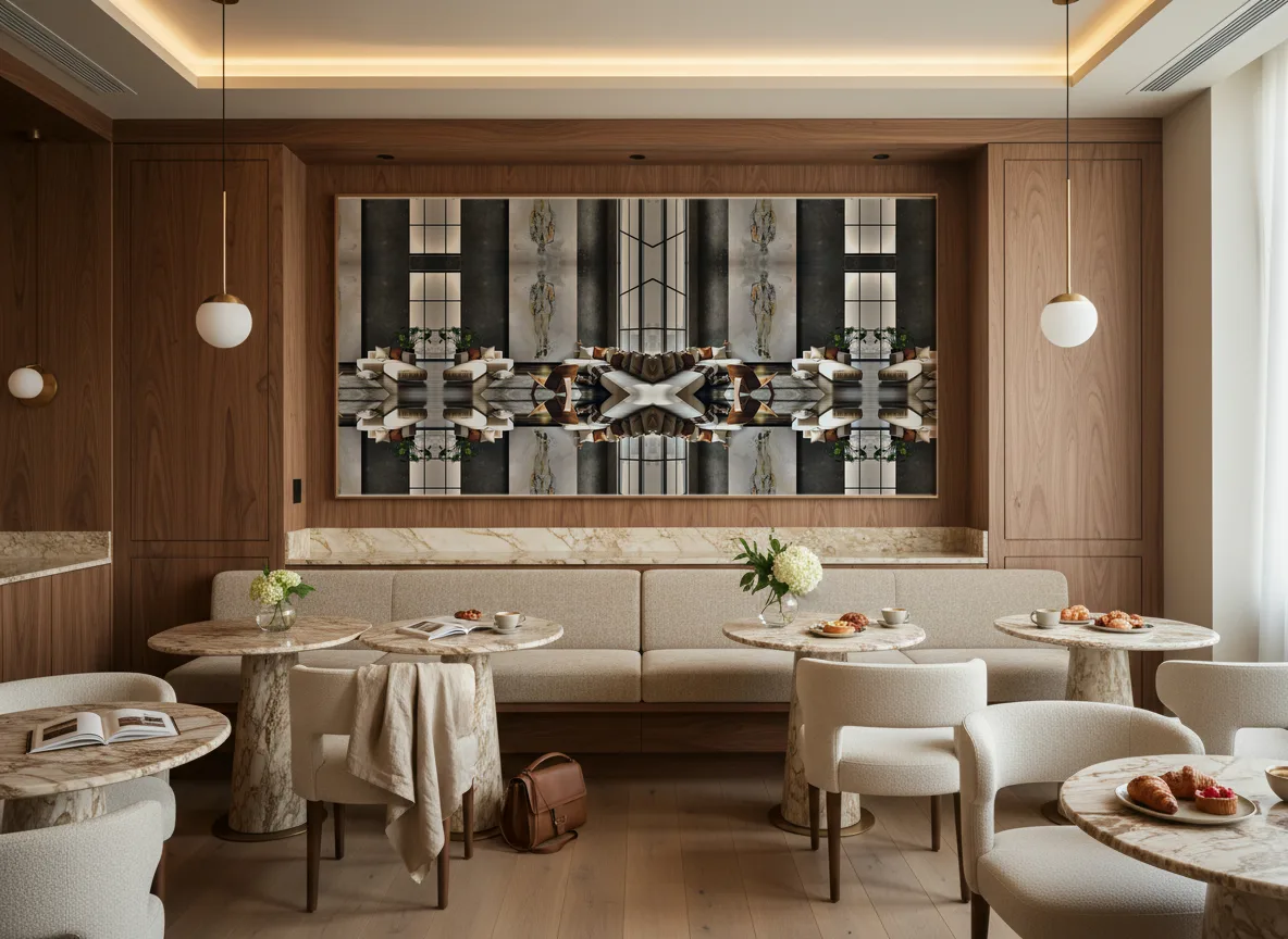 Portret mężczyzny — Restauracja hotelowa — pole nad ławą