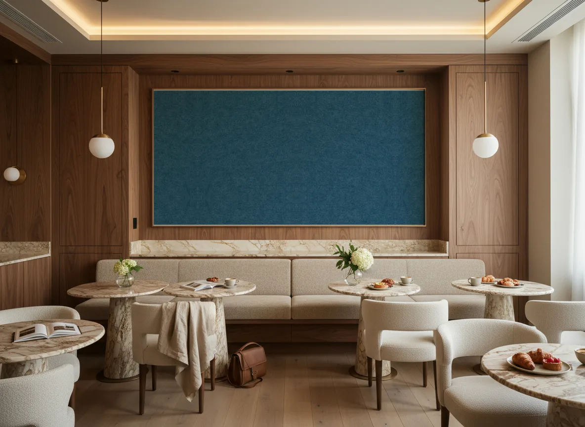 SlimWall — Restauracja hotelowa — pole nad ławą