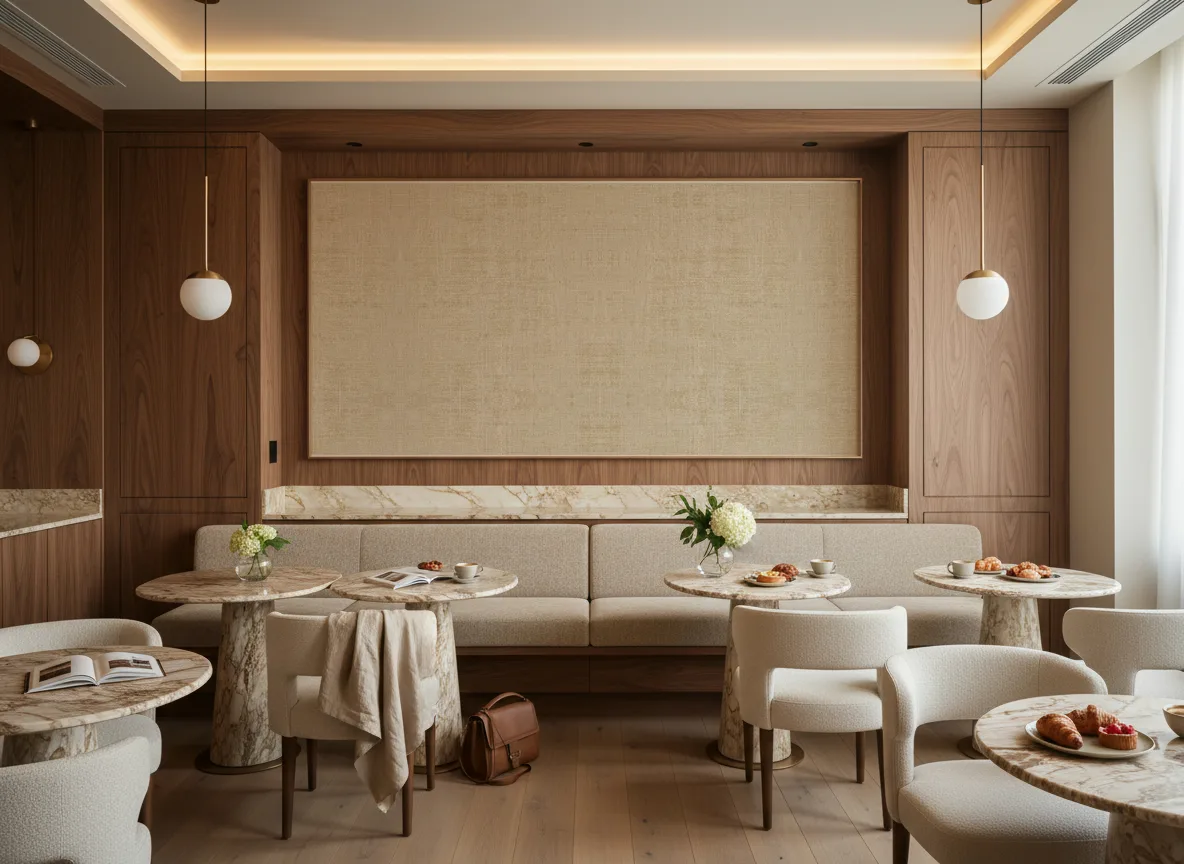 Velvet — Restauracja hotelowa — pole nad ławą