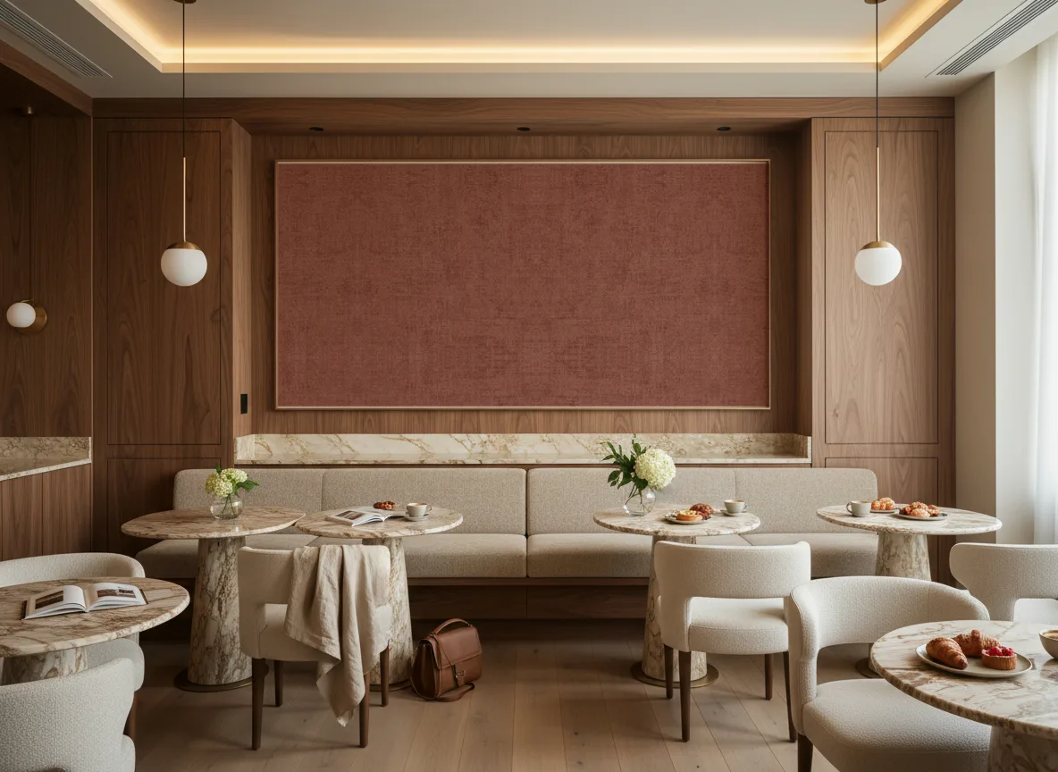 Vinacoustic Bellano — Restauracja hotelowa — pole nad ławą