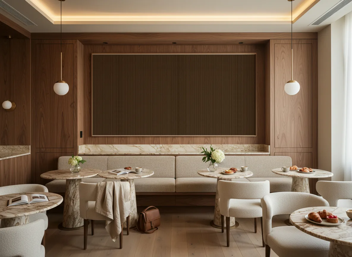 Tapeta obiektowa Henry W31 — Restauracja hotelowa — pole nad ławą