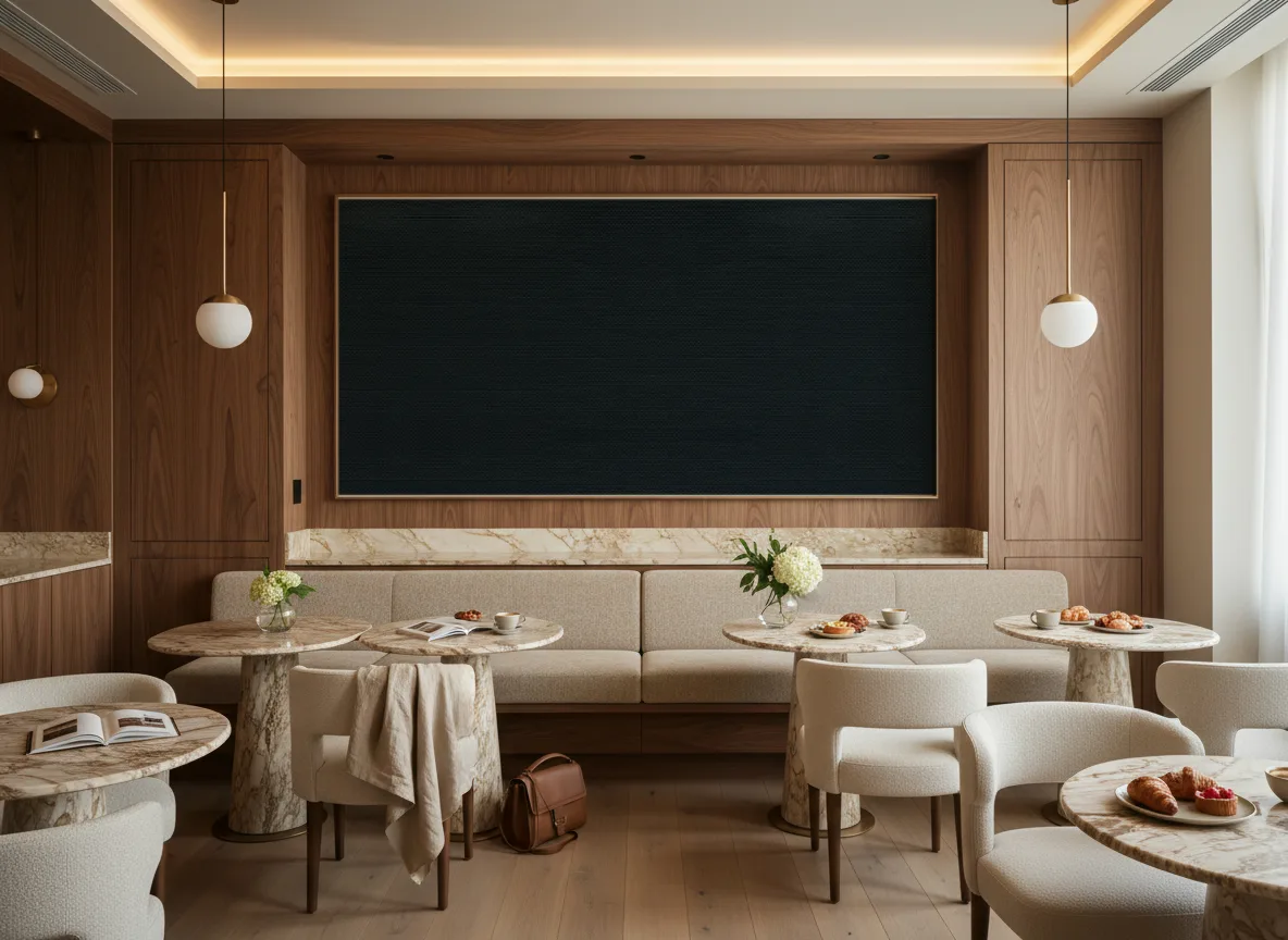 Tapeta obiektowa Ralph W47 — Restauracja hotelowa — pole nad ławą