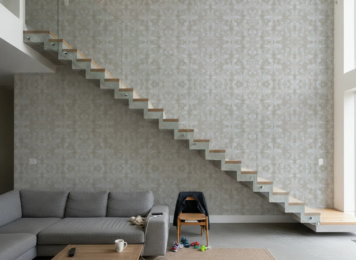Aphelie Magnitude – Textures — Schody wspornikowe — ściana na dwie kondygnacje