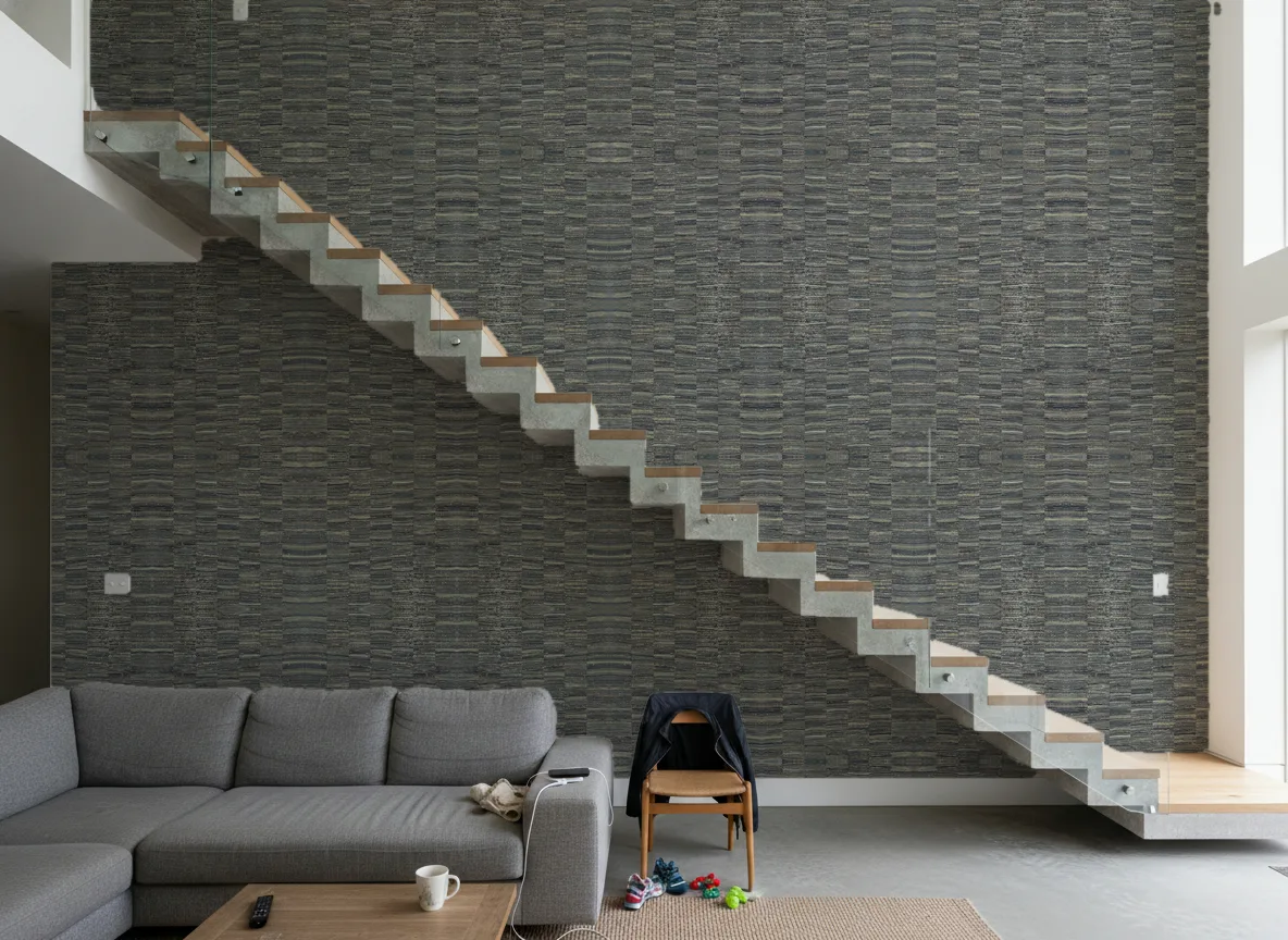 Lirio Nature Precieuse – Textures — Schody wspornikowe — ściana na dwie kondygnacje