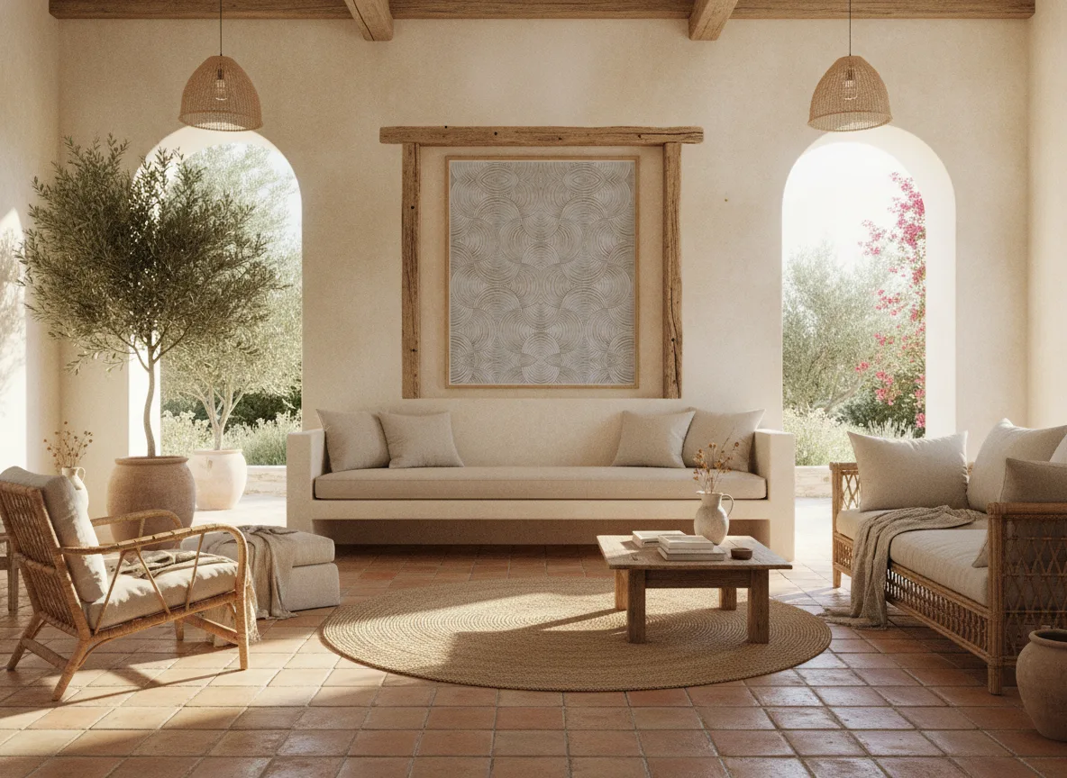 Aphelie Magnitude – Textures — Willa śródziemnomorska — pole w drewnianej ramie